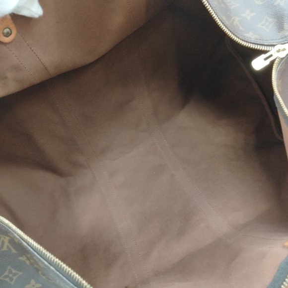 LOUIS VUITTON KEEPALL 60 BANDOULIERE TRAVEL BAG MONOGRAM - Picture 8 of 12